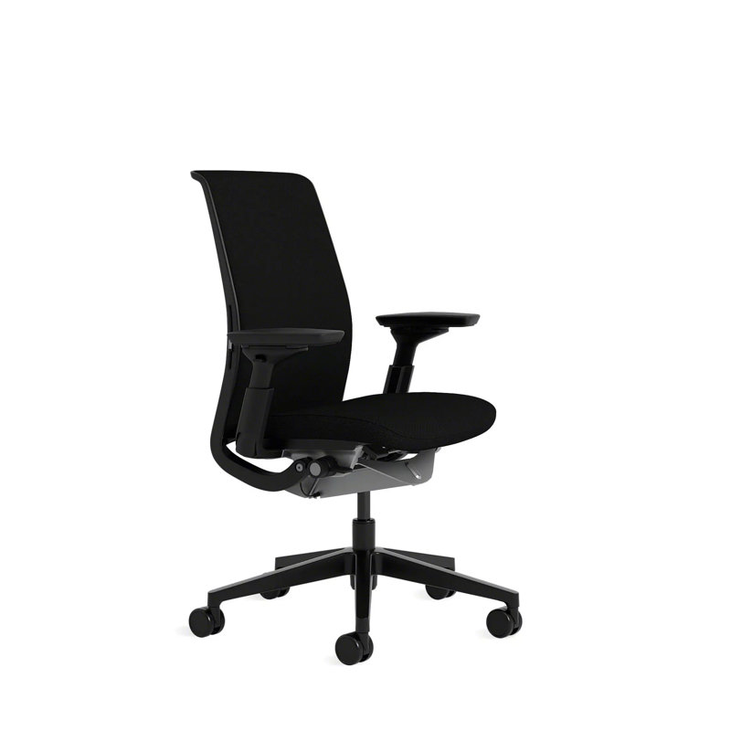 Think® Task Chair, Black, Hard Floor Casters, Onyx