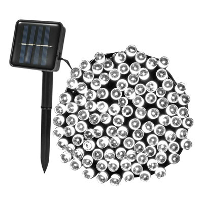 Dakota Fields 12m Solar String Lights, 100 Led Multicolor 8 Modes - Ip44 Waterproof Auto On/off, 39ft For Patio/christmas/wedding