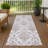 Machine Washable Indoor/Outdoor Chantille ACN2325 Damask Rug-1575816709