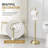 Bathroom  Freestanding Toilet Paper Holder Stand, with Weighted Base,Brushed Gold-108940306