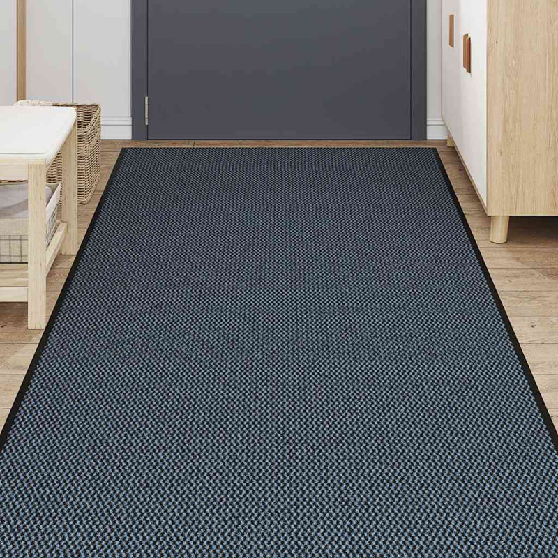 Doormat Non-Slip, Blue, 115cm W x 300cm L