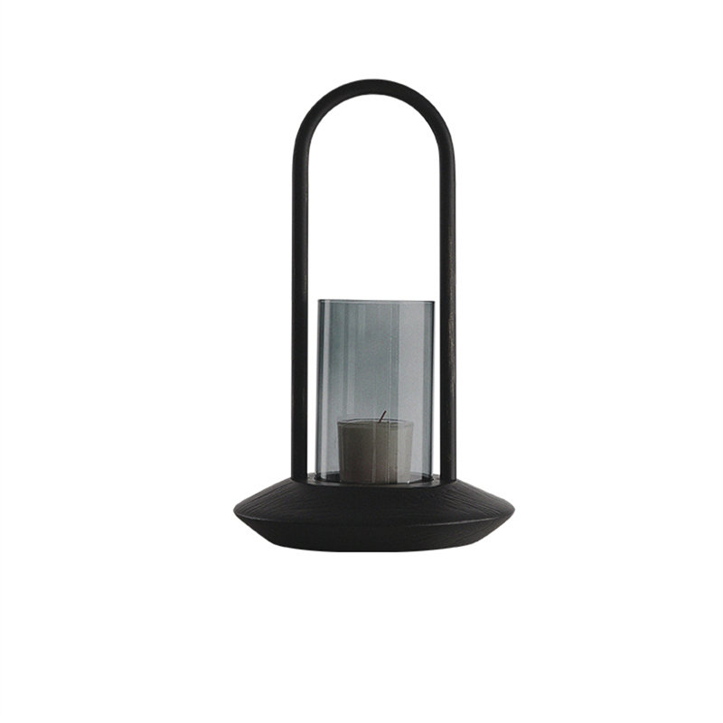 Metal Tabletop Candlestick, 14.96" H x 9.06" W x 9.06" D