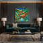 «Watercolor Landscape 55 Green», art mural sur toile-776010963
