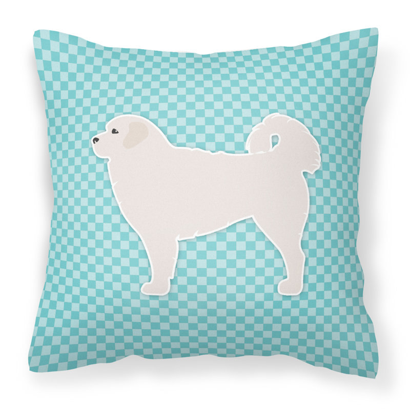 Coussin décoratif intérieur/extérieur tatra berger poli, H 18 po x l 18 po x P 3 po, Bleu