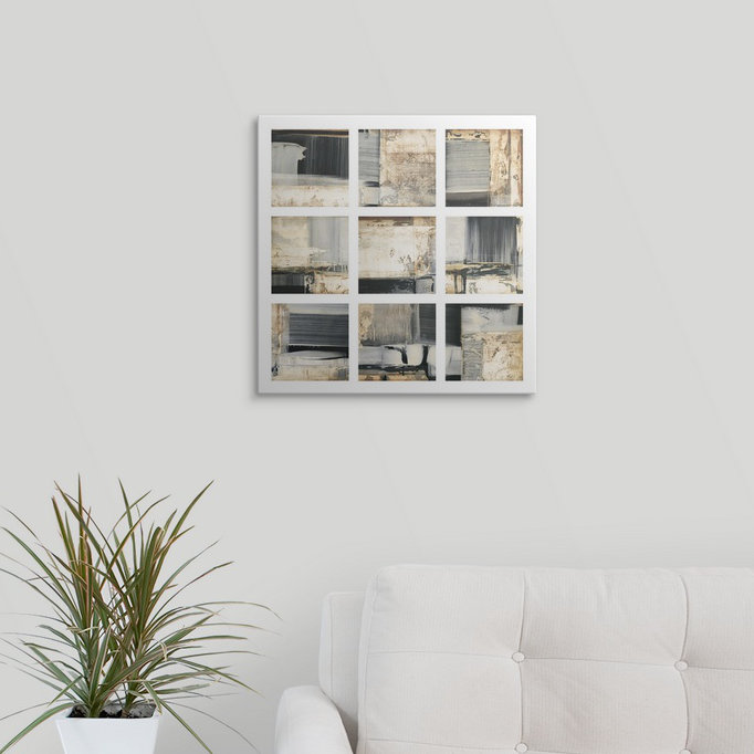« monochrome collection » par impression Sarah West, H 35 po x l 35 po x P 1,5 po, Toile