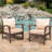 2 Brown Club Chairs - Pe & Iron Created, Waterproof Fabric Equipped, Finish Accented, 27.63 In. Depth, 27.54 Width, 32.76 Height, 24.21 Lb Weight -like , Frame, Cloth Seat D X W H, Each, 59.92 Package