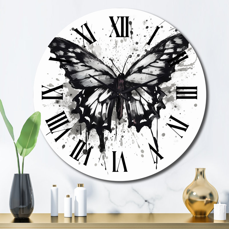 Horloge murale papillon, Grand
