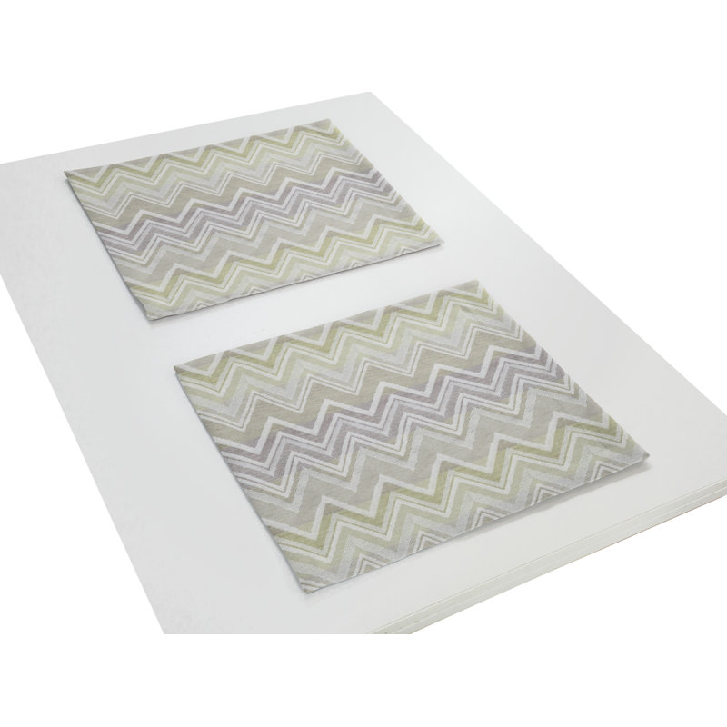 Kurtus Dining Linen Set, Light green/Grey