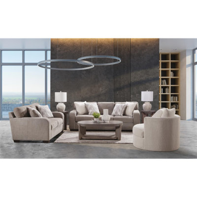 Behold Blaine Taupe Sofa & Loveseat