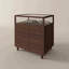 Patchen 31.5 " W Pine Solid Wood and Glass Jewelry Armoire