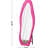 63" X 24" Full Length Mirror, Flannel Wrapped, Irregular Shape, High - Quality, Rose Pink For Dressing Room Wall Mirror And Floor Wavy, Shatterproof, Living-943264358