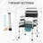 Adjustable Height Bedside Commode Chair for Seniors, Adults, Handicap, Raised Toilet Seat with Arm