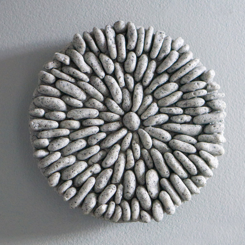 River Rock - médaillon mural 6,75 po, Gris