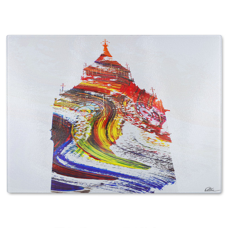 Swirly Ben Glass Chopping Board