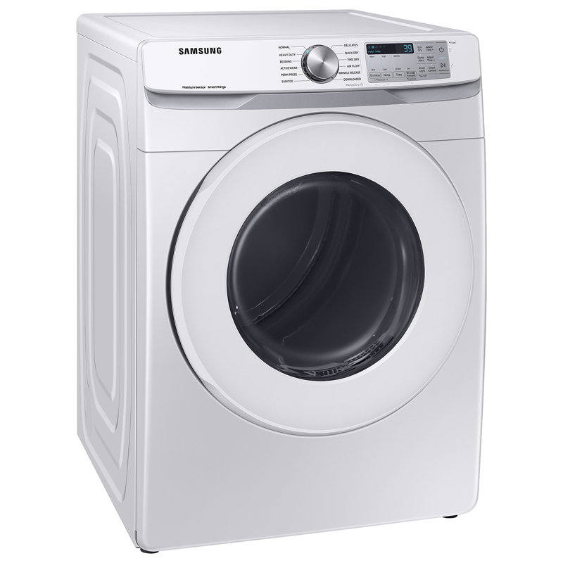 Samsung 7.5 cu. ft. Smart Electric Dryer with Sensor Dry, White
