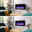 Carsten 60" 3-in-1 Electric Fireplace Insert with Adjustable Color Flames & Fire Cracking Sound-1439548249