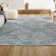 Reider Modern Abstract Gray/Turquoise Rug