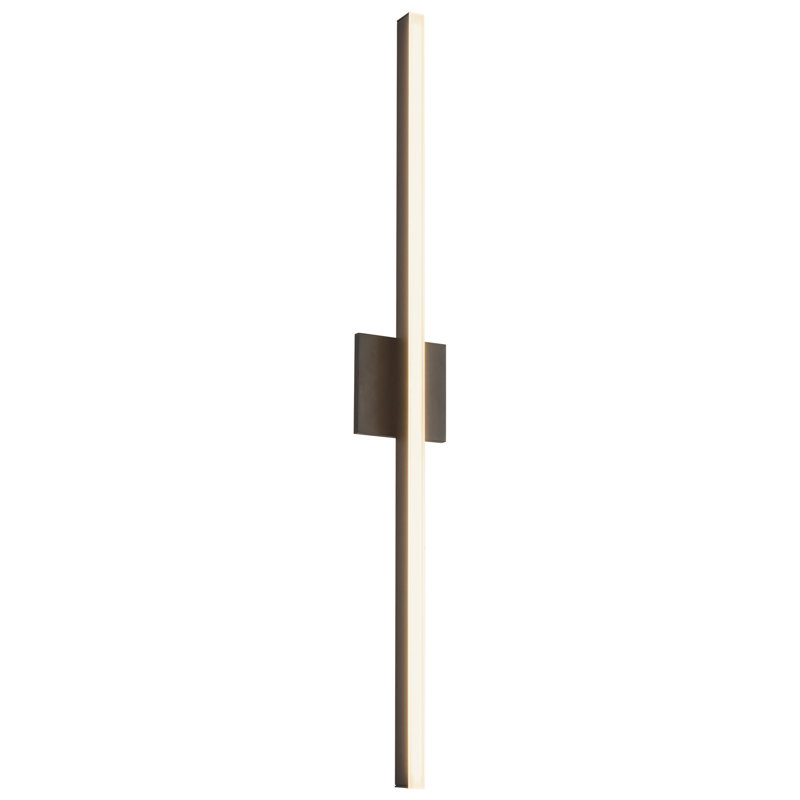 Vega 1 - Light LED Wallchiere, 37" H x 4.75" W x 1.75" D, Gold