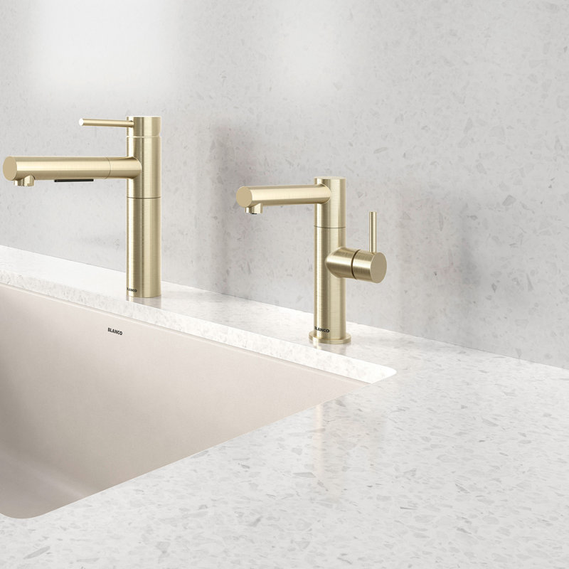 Alta II Low Arc Beverage Faucet - RO Compatible, Satin Gold