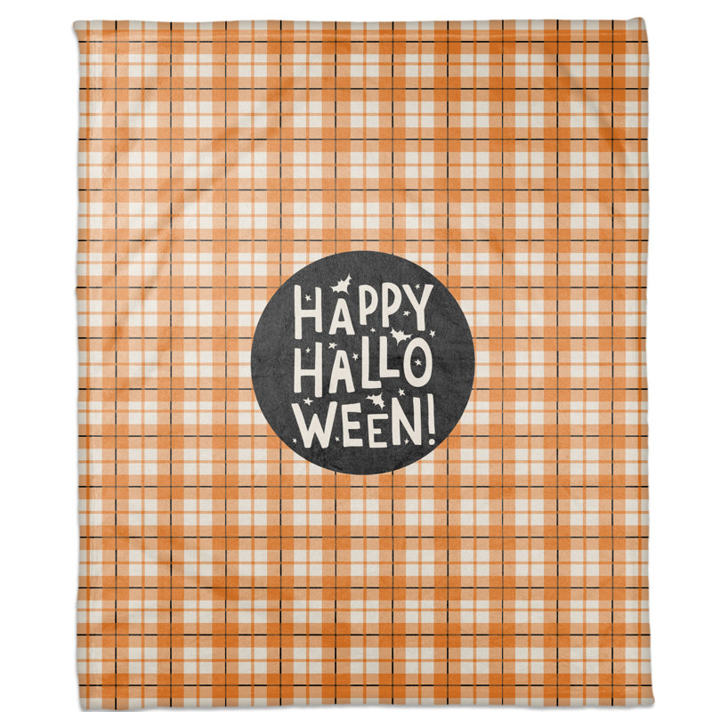  Jeté à carreaux Happy Halloween