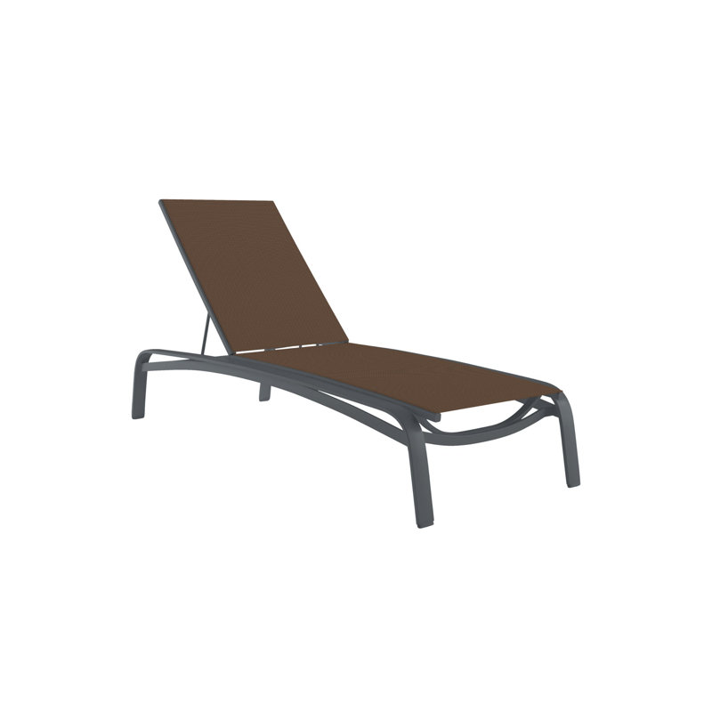Laguna Beach Outdoor Chaise Lounge, Cape Cove, Graphite