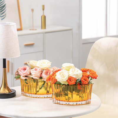 Vase de table en verre Andrika