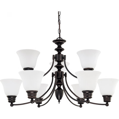 Charmaine 9 - Light Dimmable Tiered Chandelier