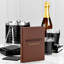 Graphic Image Whiskey Cocktails, Coffee Table Book, Leather, Brown