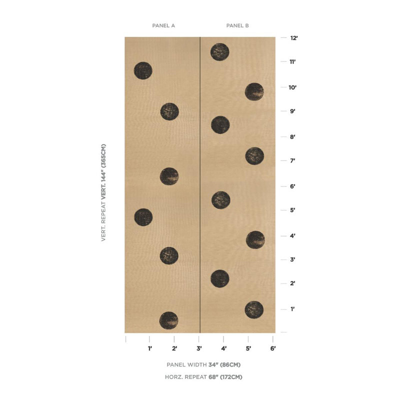 Ensemble de 2 panneaux Schumacher X Monte Carlo Sisal, Tanné