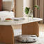 Table basse simple en bois massif Wabi-sabi