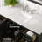 Minnich 42"W X 22"D Espresso Bathroom Vanity With White Carrara Quartz Countertop And Undermount Porcelain Sink