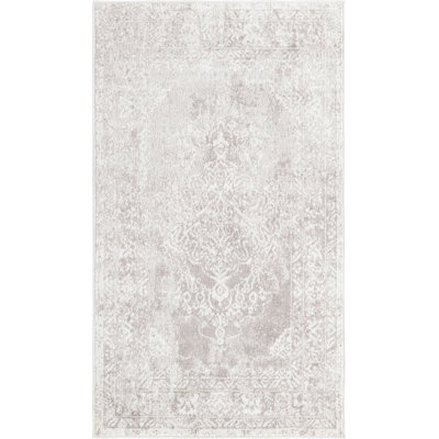 Tapis contemporain ivoire 2 couleurs Malayna