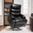 21"Seat Width,Large Size Electric Power Lift Recliner Chair Sofa For Elderly, 8 Point Vibration Massage And Lumber Heat, Remote Control, Side Pockets And Cup Holders, Cozy Fabric, Overstuffed Arm