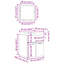 22-2 Glass Bathroom Storage Furniture Set-106216395