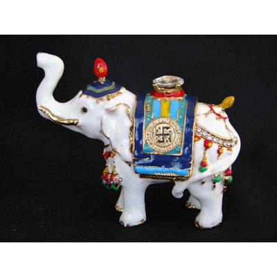 Ensemble de 2 figurines d'éléphants précieux
