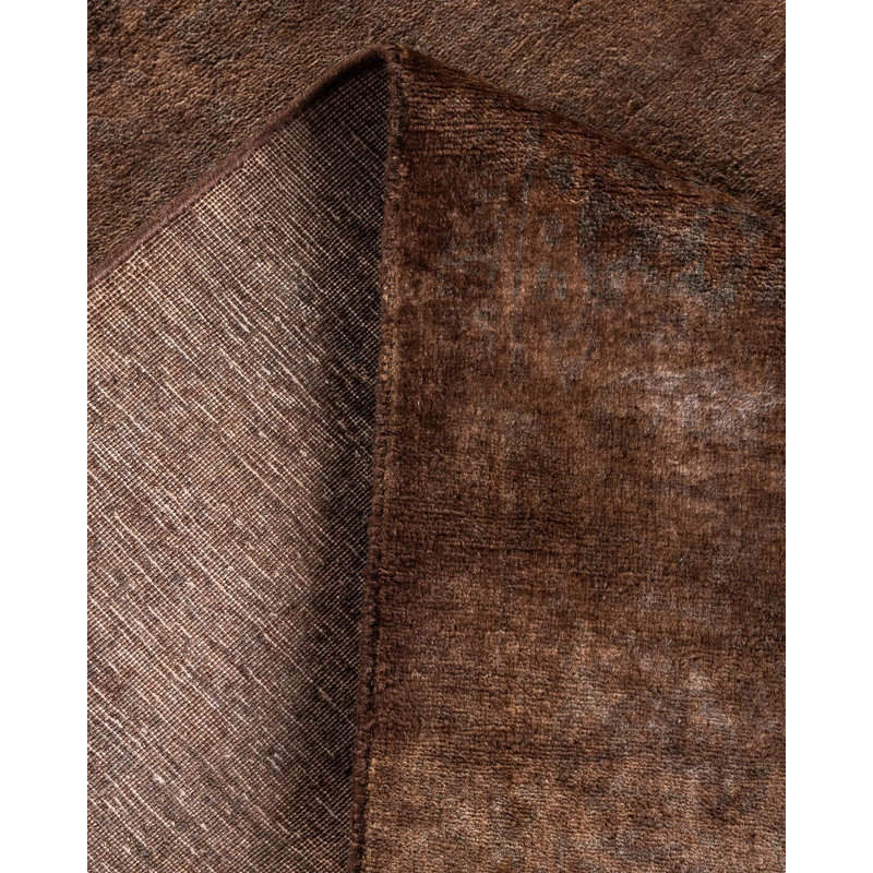 Ymari One-of-a-Kind 4' X 6' New Age Wool Area Rug Brown