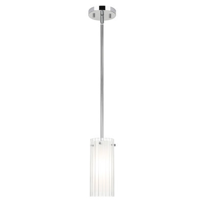 Modern Single Adjustable Pendant lighting with Glass in Chrome for Kitchen Island Bar Dining Room