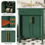 Meuble-lavabo 24 po avec lavabo intégré en céramique, meuble-lavabo simple avec 2 portes et meuble-lavabo simple pour petite et moyenne salle de bain-947083095
