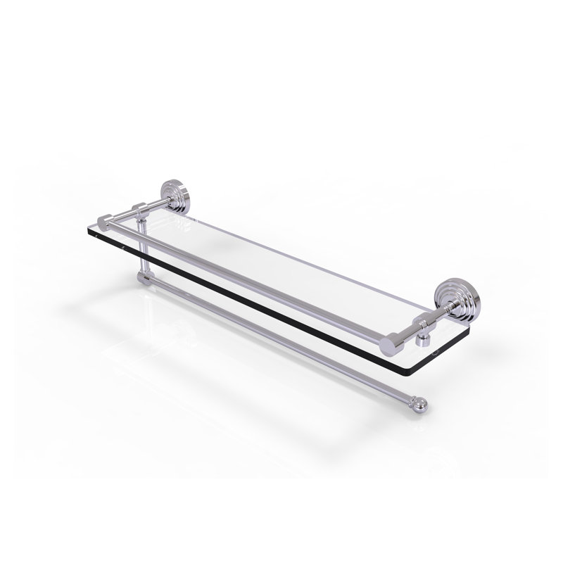 Tablette avec porte-serviettes Beresford, Chrome poli