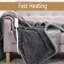 Jeté électrique chauffant pour couverture, jeté chauffant Sherpa avec 4 réglages de chaleur et arrêt automatique après 4 heures, lavable à la machine, certifié ETL, gris-118761412