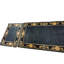 1920s Navy Blue Solid Minimalist Deco Antique Chinese Peking Runner Rug 3'3" x 18'1" Runner