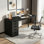 Bureau d'ordinateur 47 po à 5 tiroirs, bureau compact à domicile avec rangement