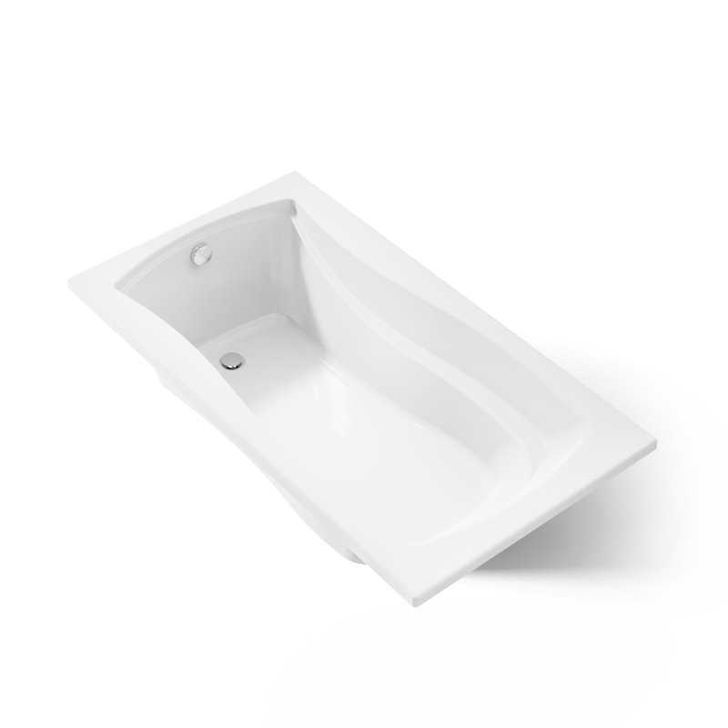 Mariposa 60" x 36" Soaking Bathtub, White