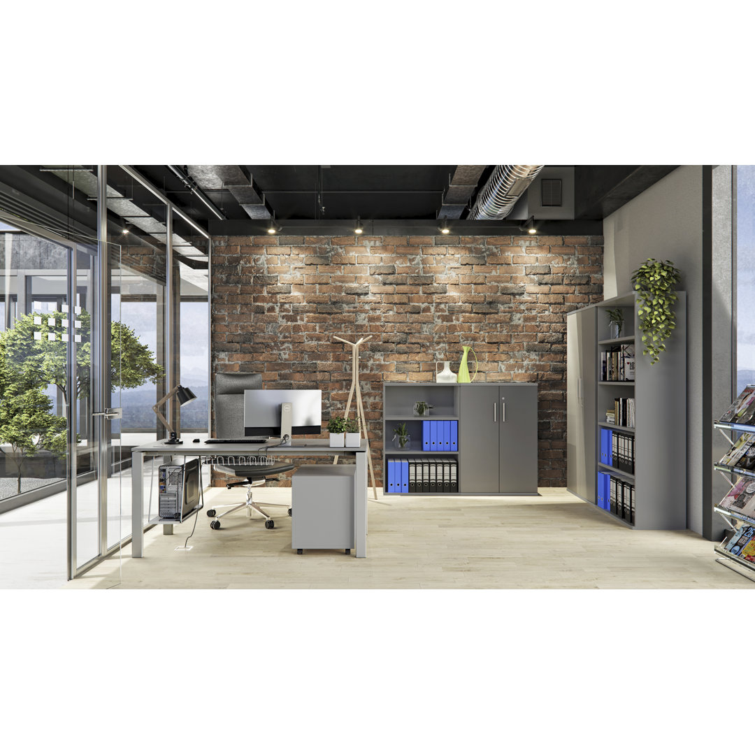 Favela 117cm H x 80cm W Library Bookcase