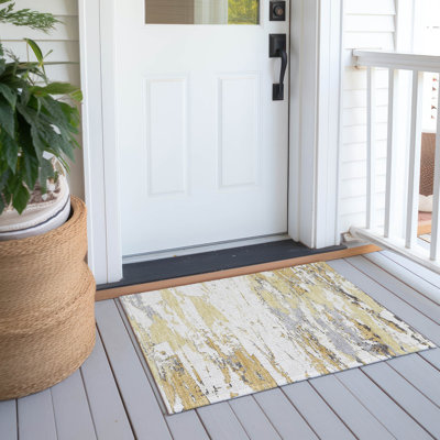 Tapis ACN2757 moderne lavable à la machine intérieur / extérieur Chantille