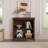 Aust 29.65'' Farmhouse 2-Tier Bookshelf with Rounded Corners, Wooden Storage Bookcase for Small Spaces, Living Room, Bedroom, or Home Office-2107994070