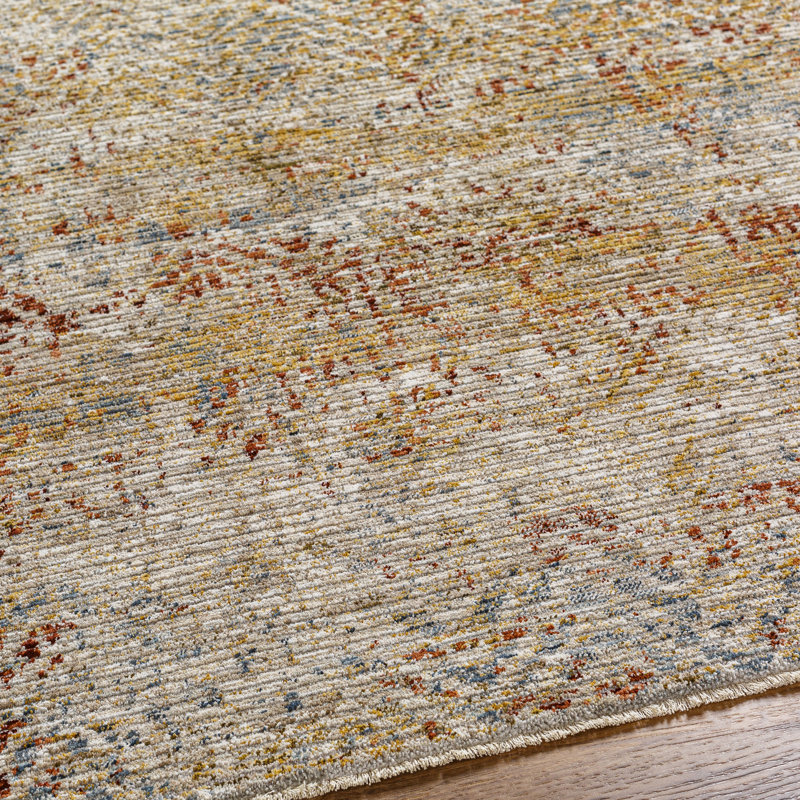 Abstract Indoor Rug, Round 5'3"