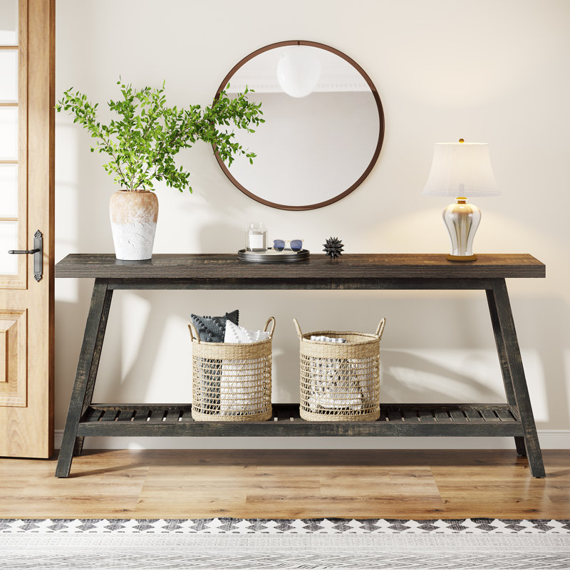 Nunamaker 70.9'' Console Table, Carbon Black