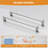 60'' W X 74'' H Door Double Sliding Frameless Shower Door With 8Mm Easy Clear Tempered Glass-121060121