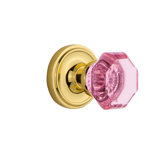 Classic Rosette with Waldorf Pink Door Knob